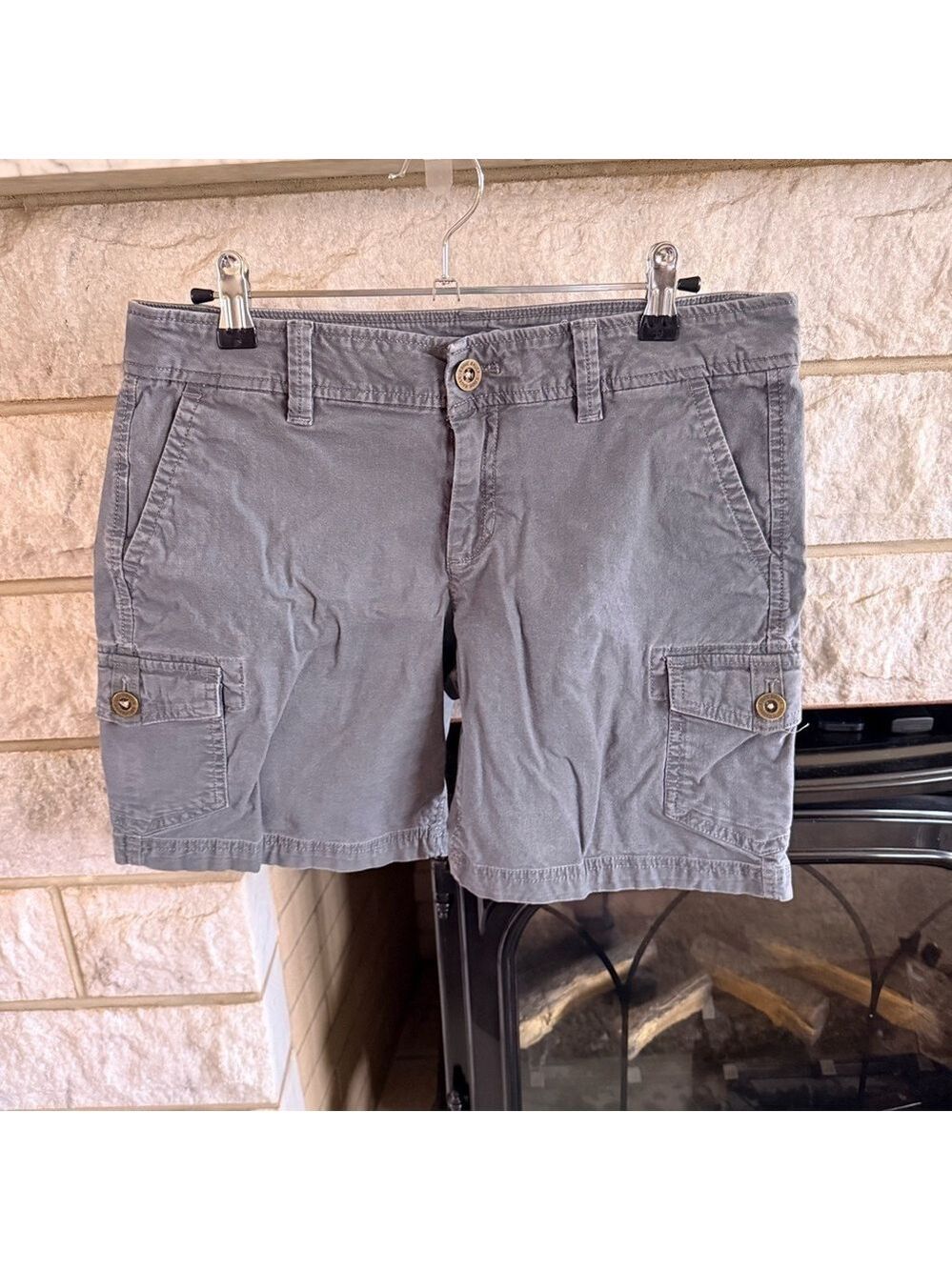 Eddie Bauer Charcoal Women's Cargo Shorts size P6
